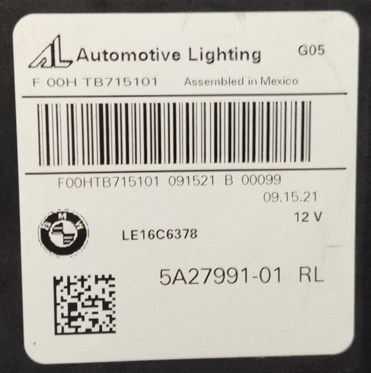 2018-2023 BMW X5 (G05) AND X6 (G06) ADAPTIVE LED LEFT HEADLIGHT