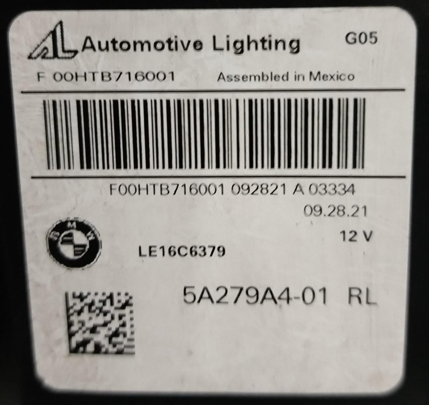 OEM BMW X5/X6 (F15/F16) LASER LED RIGHT HEADLAMP 2019-2024