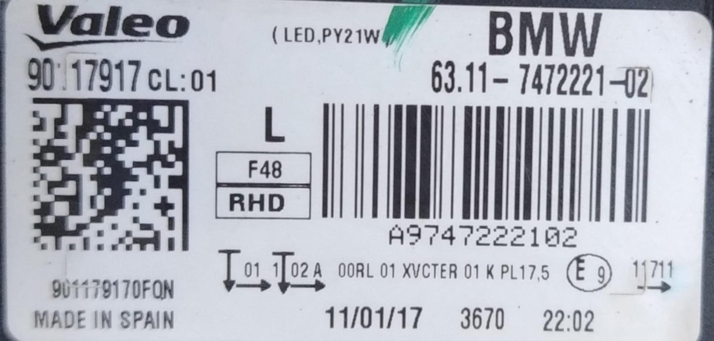 BMW X1 F48 IDRIVE LEFT HEADLIGHT&nbsp;