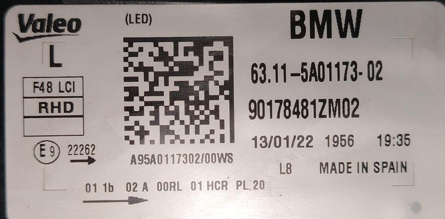 BMW X1 F48 LCI LED LEFT HEADLIGHT
