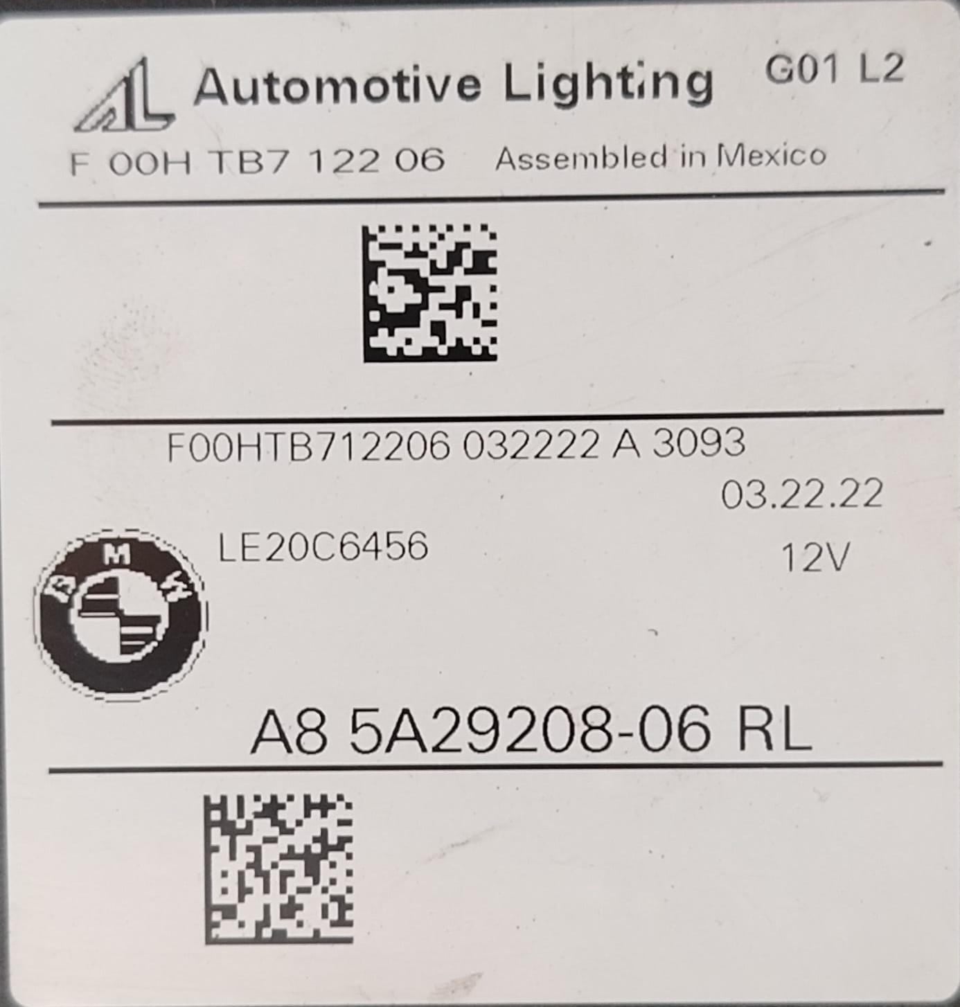 2021-2024 BMW X3/X4 (G01/G02) FULL LED RIGHT HEADLIGHT&nbsp;