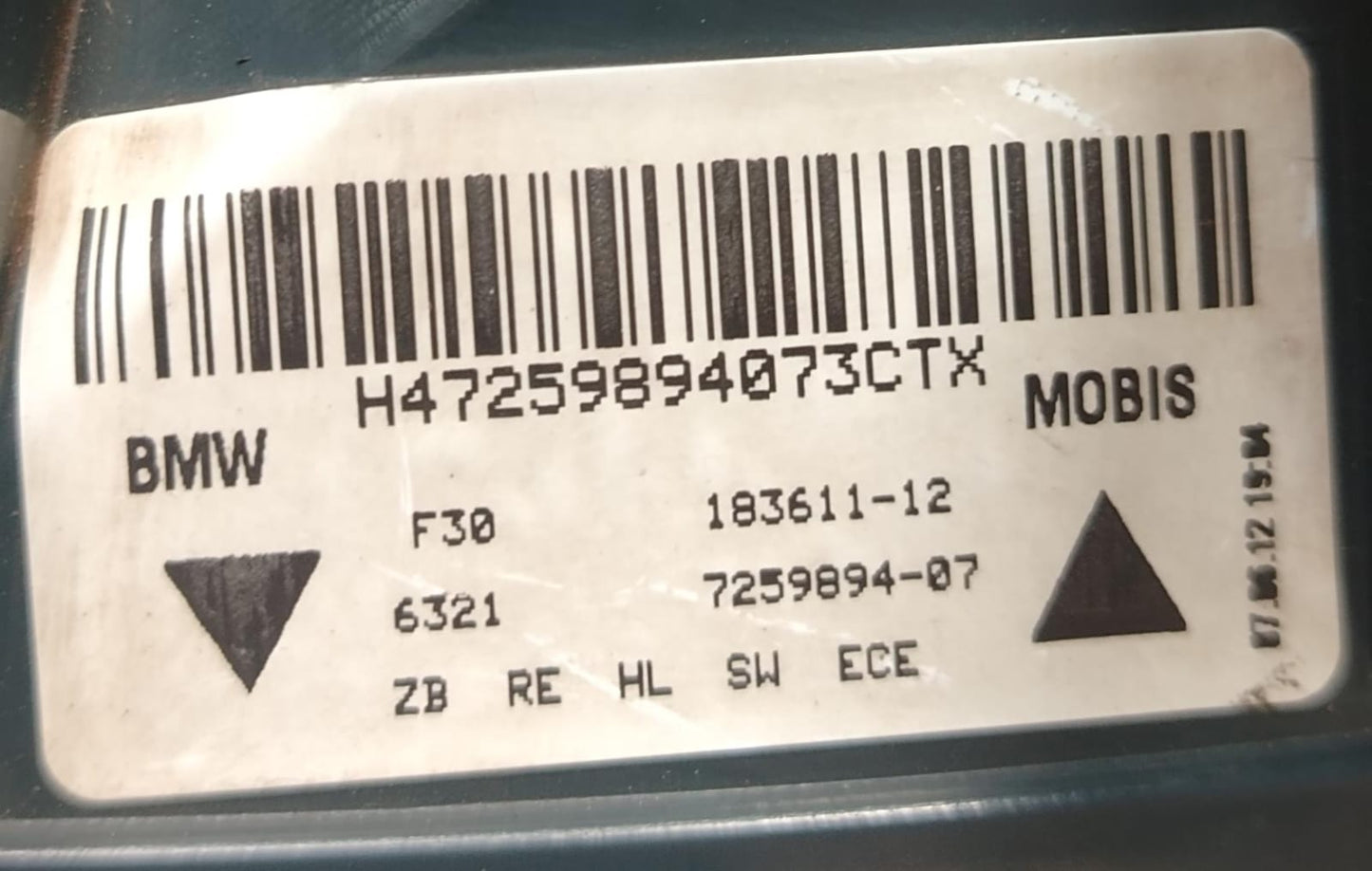 OEM BMW 3SERIES F30  (RIGHT SIDE) 2012-2015