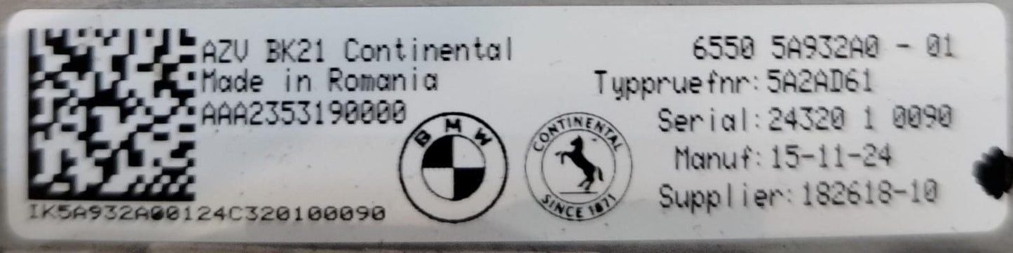 OEM BMW X5 ENTERTAINMENT SCREEN (P.O.A)