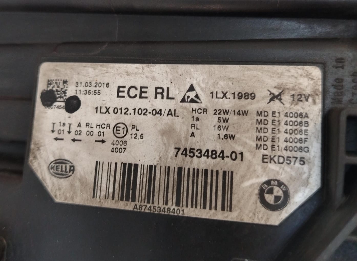 OEM BMW 3SERIES F30 AND F31 (RIGHT) 2016-2018